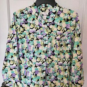 Christopher & Banks multi-colored cotton jacket